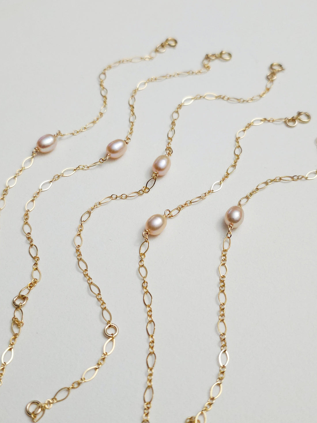 Perles de culture d’eau douce roses