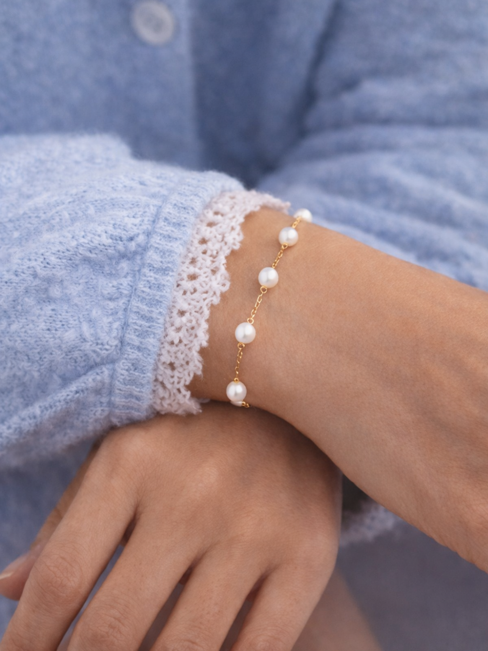 Bracelet Tamara parsemé de perles de culture