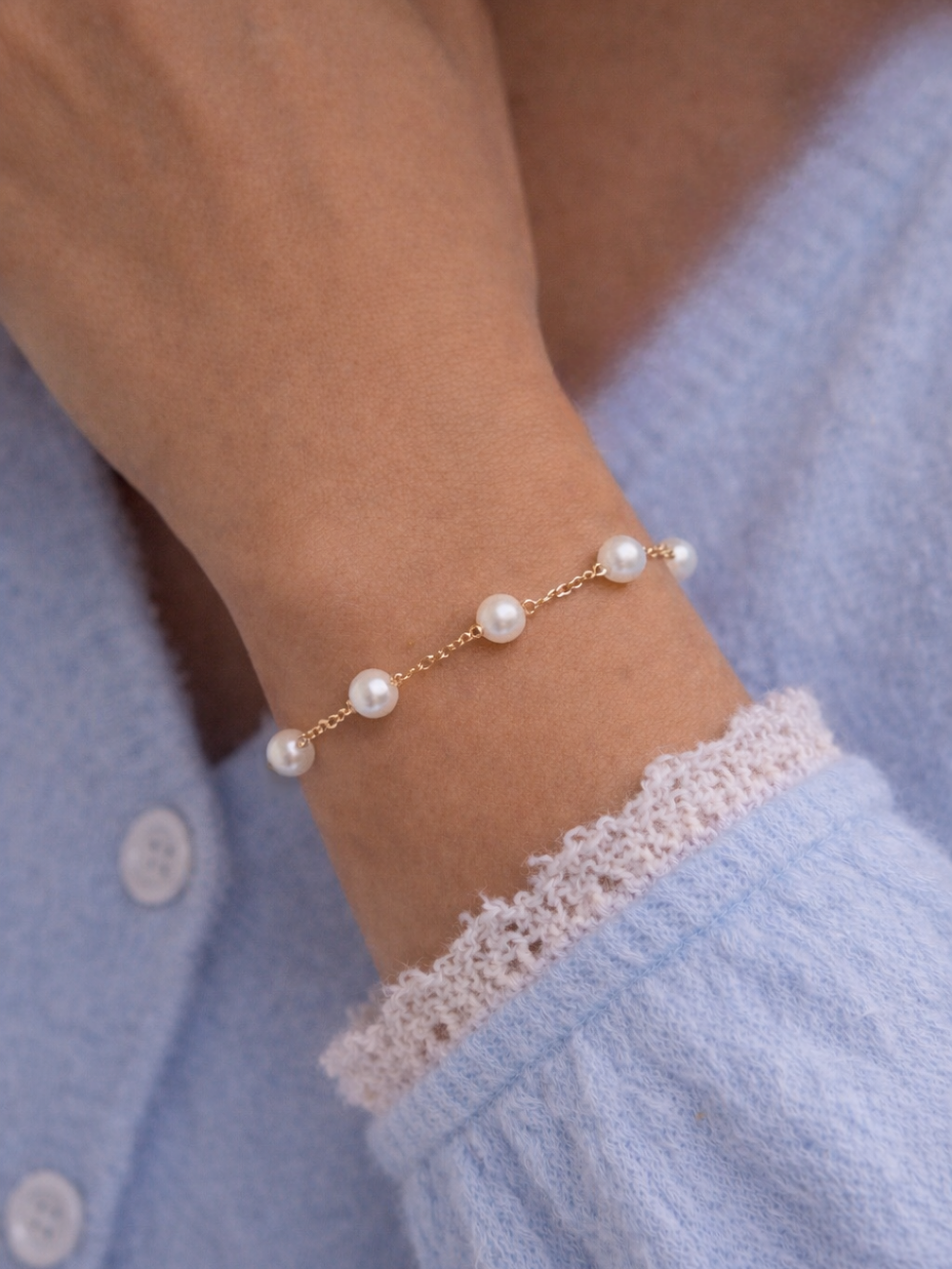 Bracelet Tamara parsemé de perles de culture