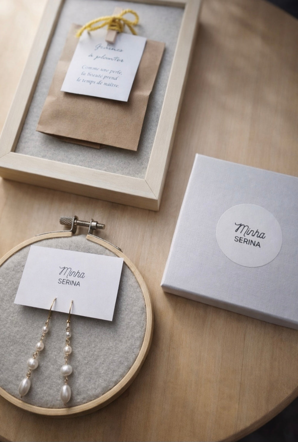 Boucles d’oreilles Cataleya pendantes en perles de culture – Or laminé gold filled