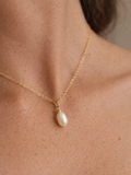 Collier pendentif perle de culture Lucia – Chaîne gold filled