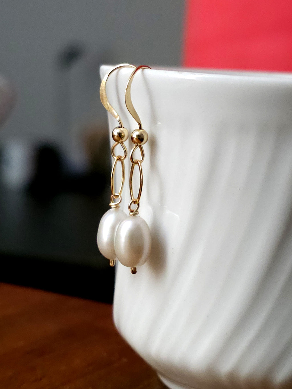 Boucles d'oreilles mailles ovales Capoeira