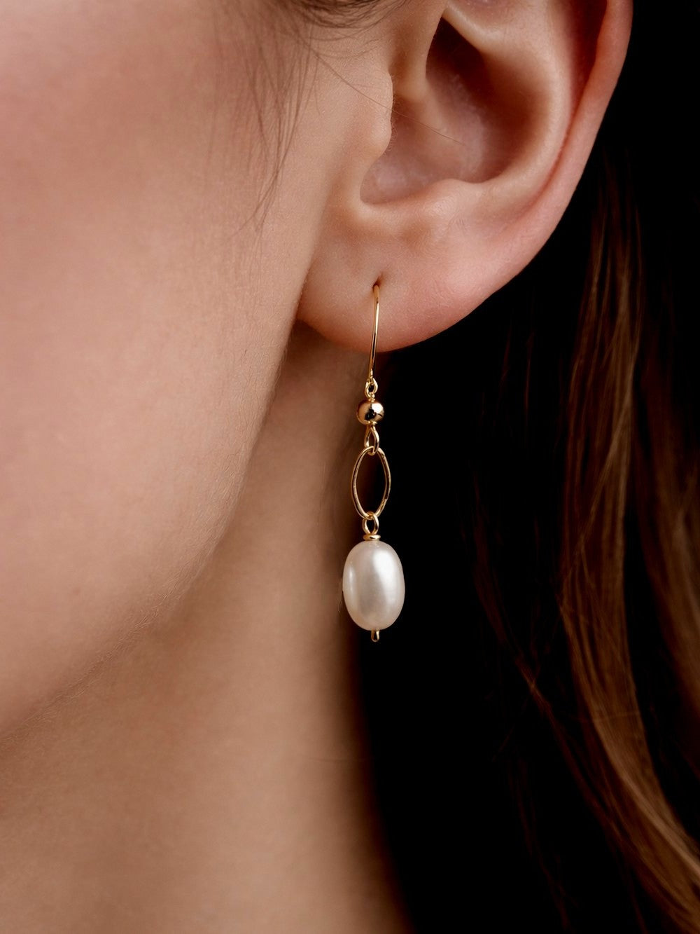 Boucles d'oreilles mailles ovales Capoeira