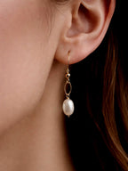 Boucles d'oreilles mailles ovales Capoeira