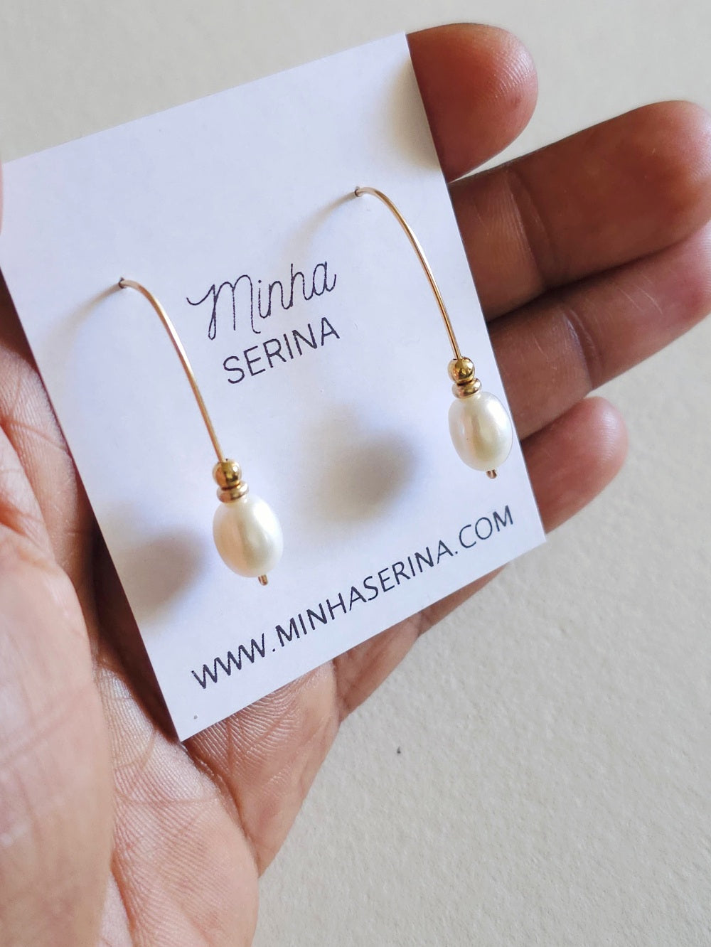 Longs crochets d'oreilles Olivia