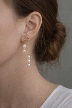 Boucles d'oreilles asymétriques Eugenia et Frances