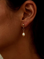 Boucles d’oreilles perles de culture roses Célia