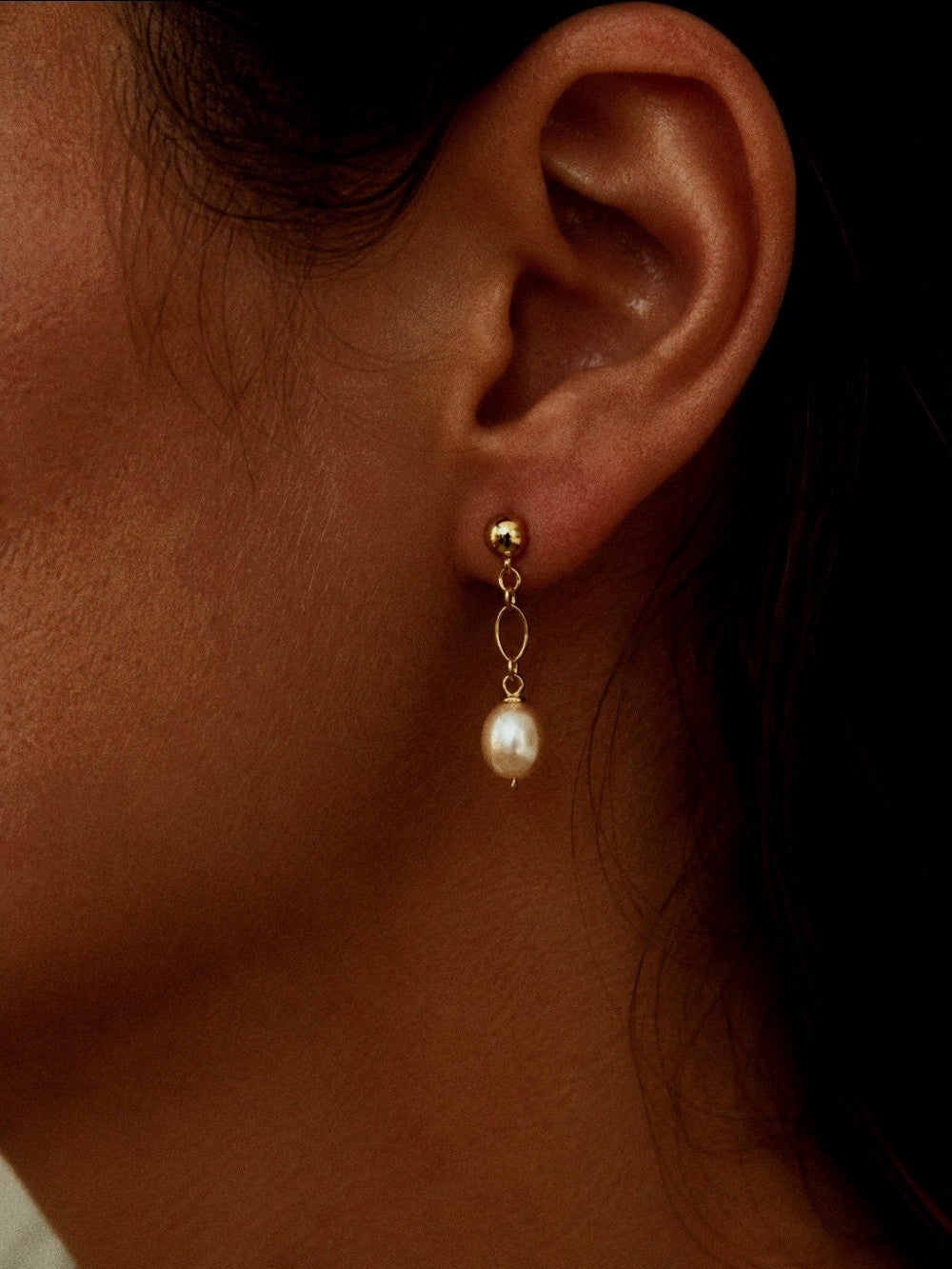 Boucles d’oreilles perles de culture roses Célia