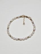 bracelet perles grains de riz gold filled Bruna