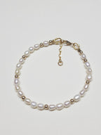 bracelet perles grains de riz gold filled Bruna