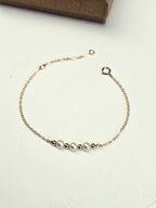 Bracelet Frances – Trilogie de perles de culture et perles gold filled or laminé