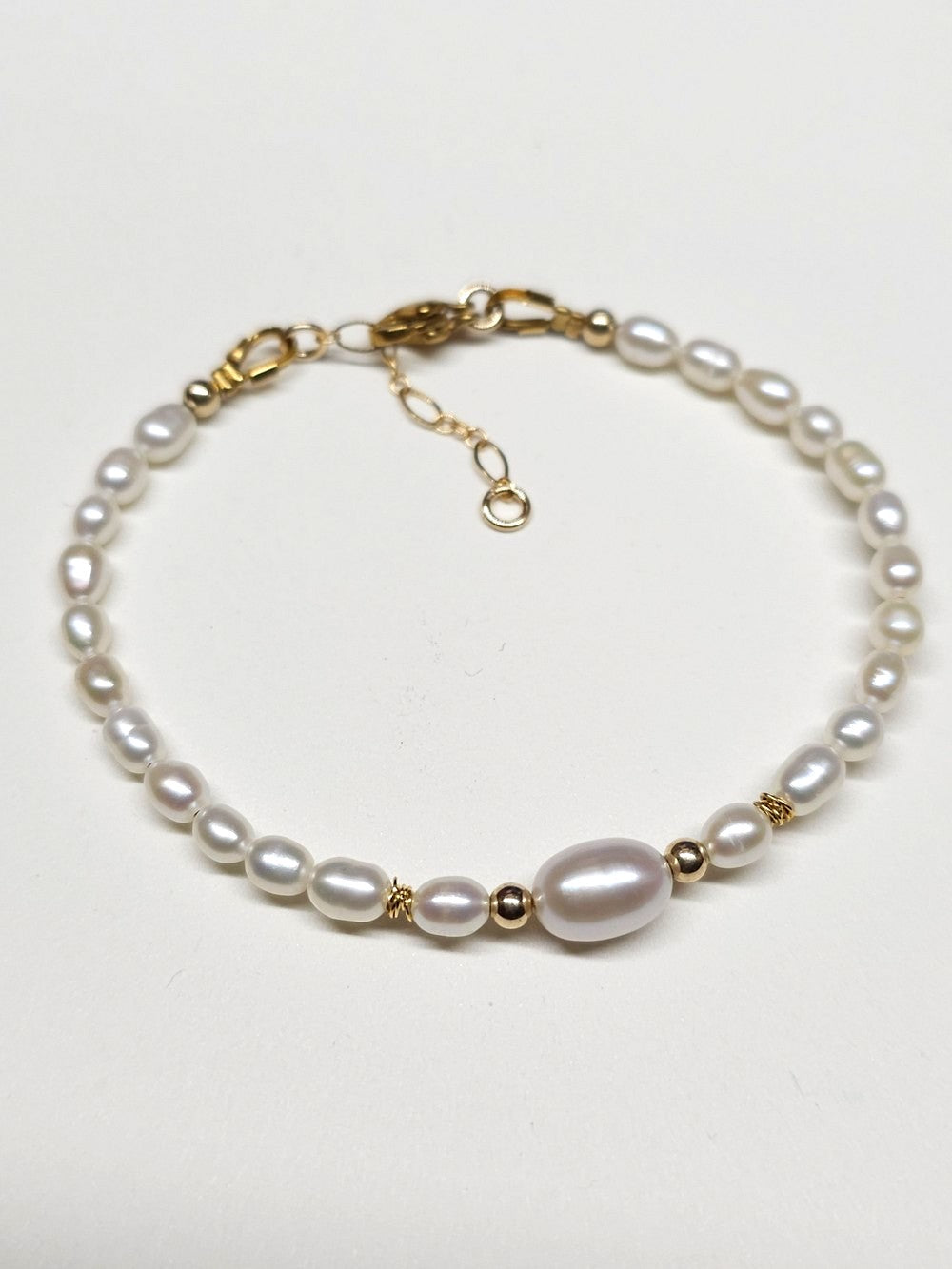 bracelet perles grains de riz Talina