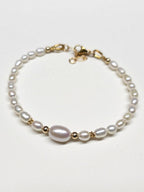 bracelet perles grains de riz Talina