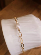 Bracelet perle d'eau mailles ovales Capoeira