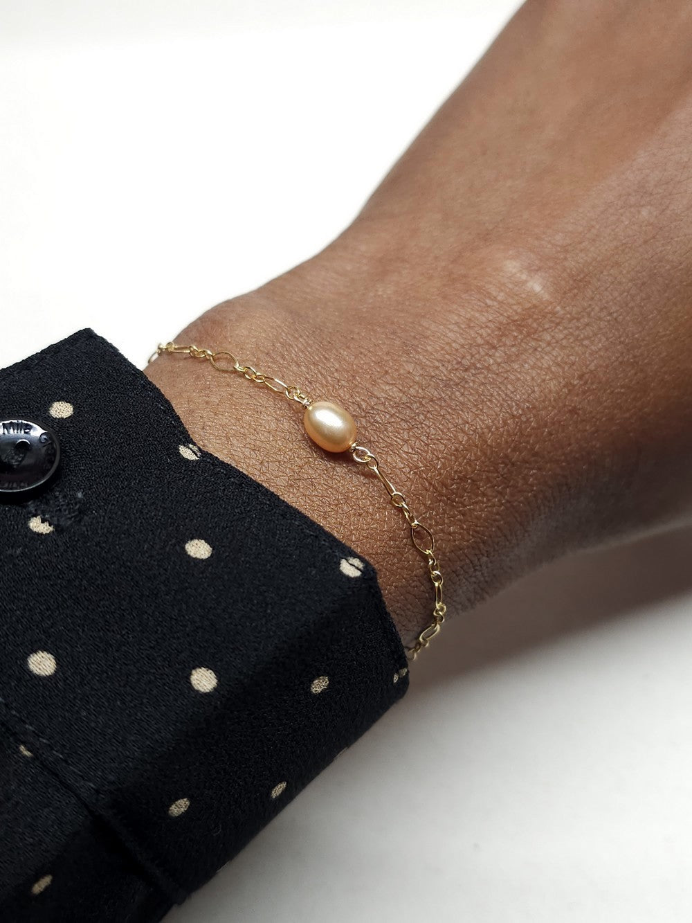Bracelet perle de culture rose Célia