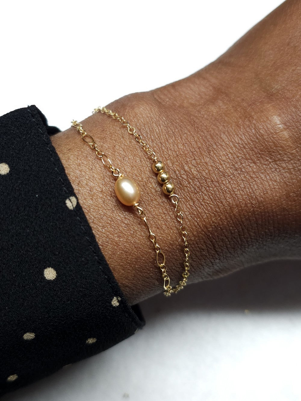 Bracelet perle de culture rose Célia