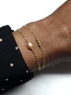 Bracelet perle de culture rose Célia