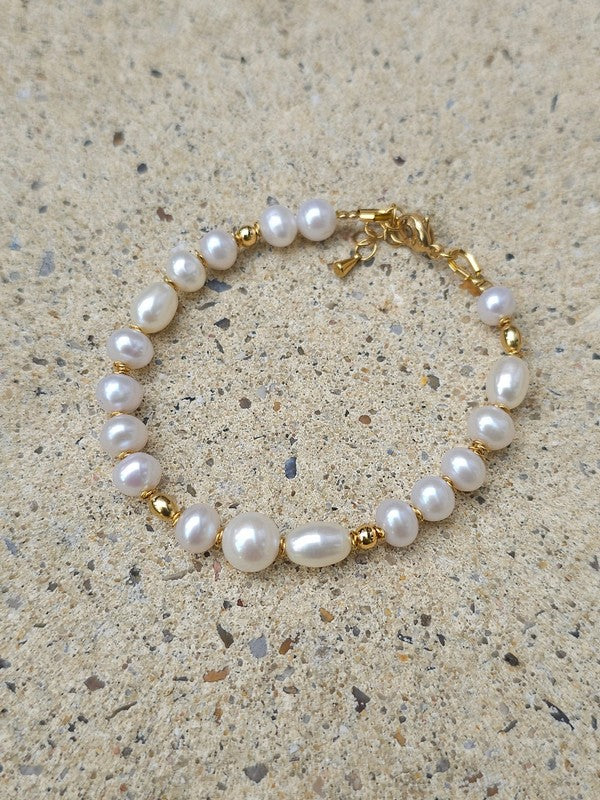 Bracelet parsemé perles de culture d'eau douce Arletta