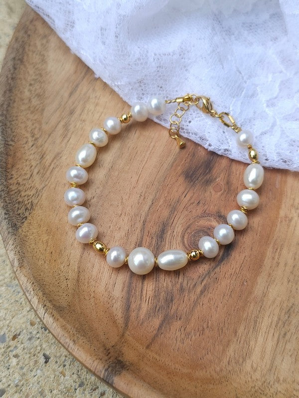 Bracelet parsemé perles de culture d'eau douce Arletta