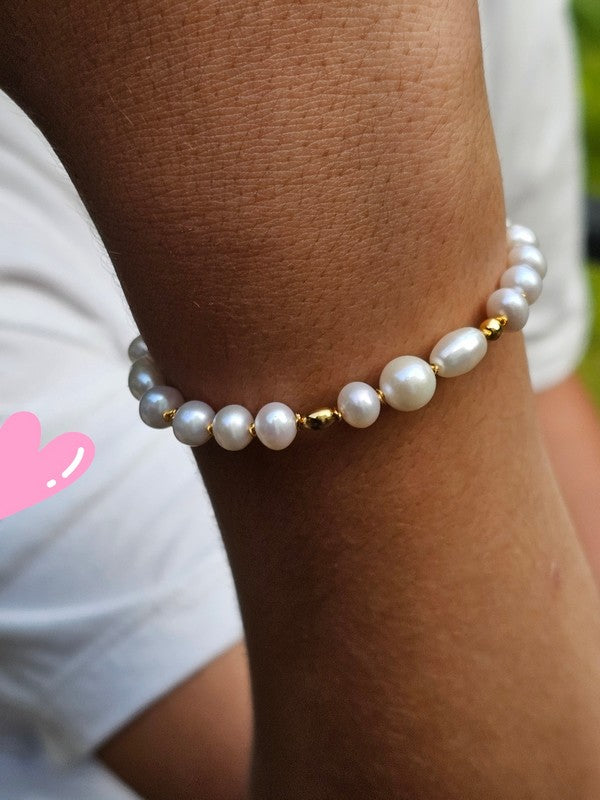 Bracelet parsemé perles de culture d'eau douce Arletta