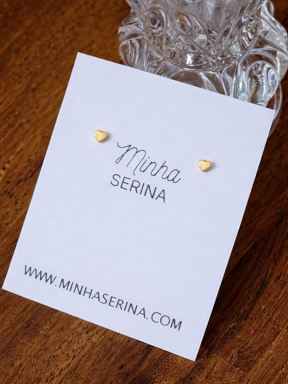 Clous d’oreilles cœur en or laminé Gold Filled