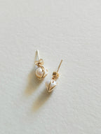 Clous puces d'oreilles perles Enola