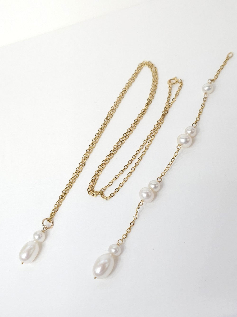 Collier de dos en perles de culture Marco