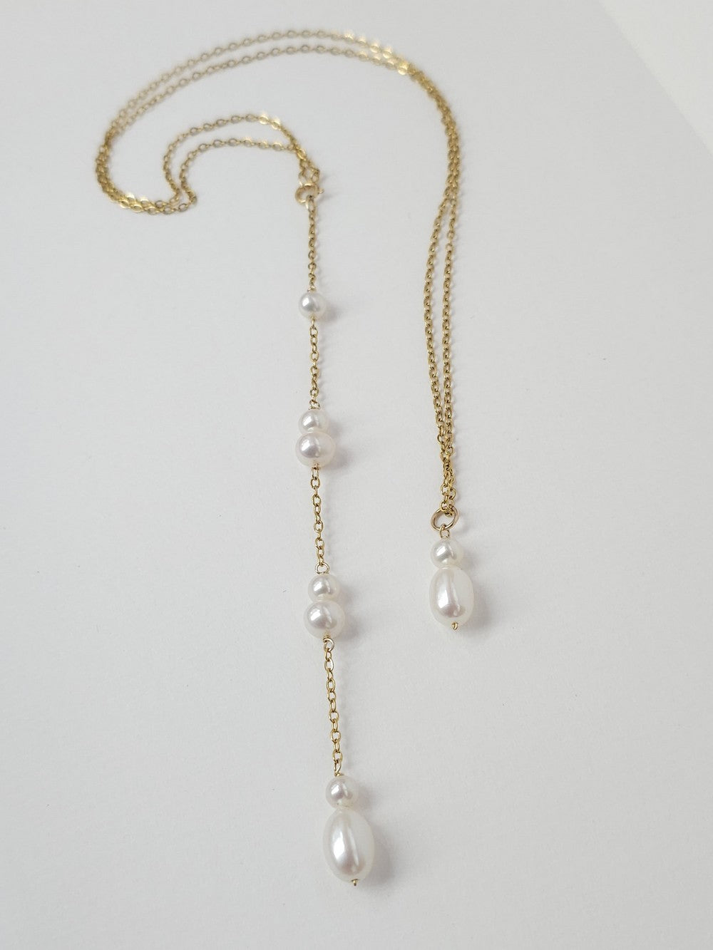 Collier de dos en perles de culture Marco