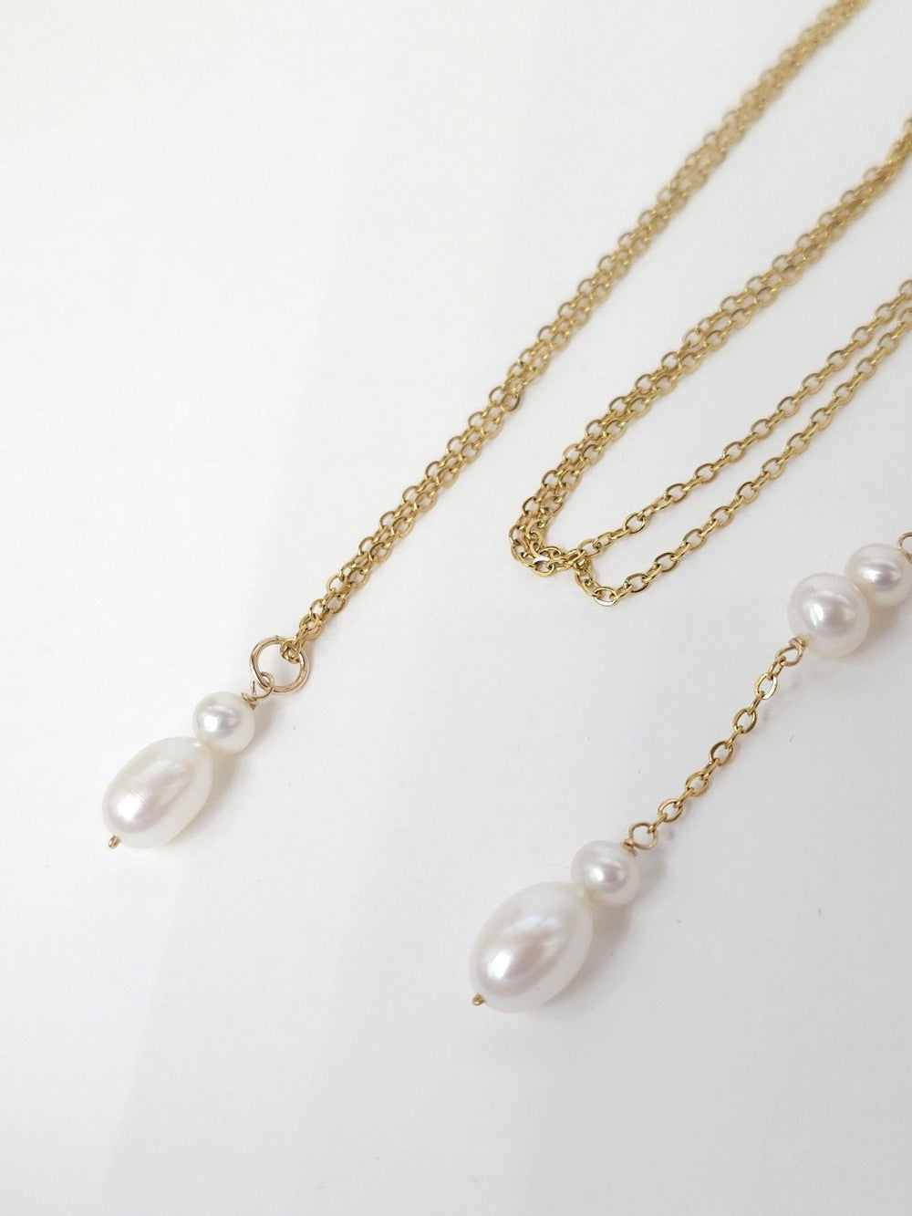 Collier de dos en perles de culture Marco