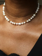 Collier parsemé perles de culture d'eau douce Arletta