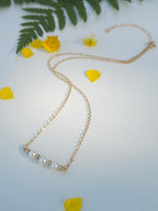Collier Frances – Trilogie de perles de culture et perles gold filled or laminé