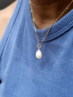 Collier pendentif perle de culture Lucia – Chaîne gold filled