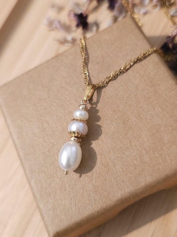 Collier pendentif goutte totem Manille