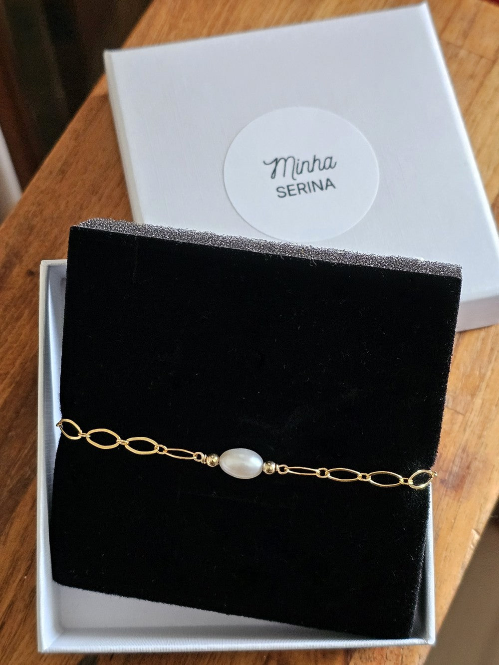 Boucles d'oreilles Tricia trois perles de culture