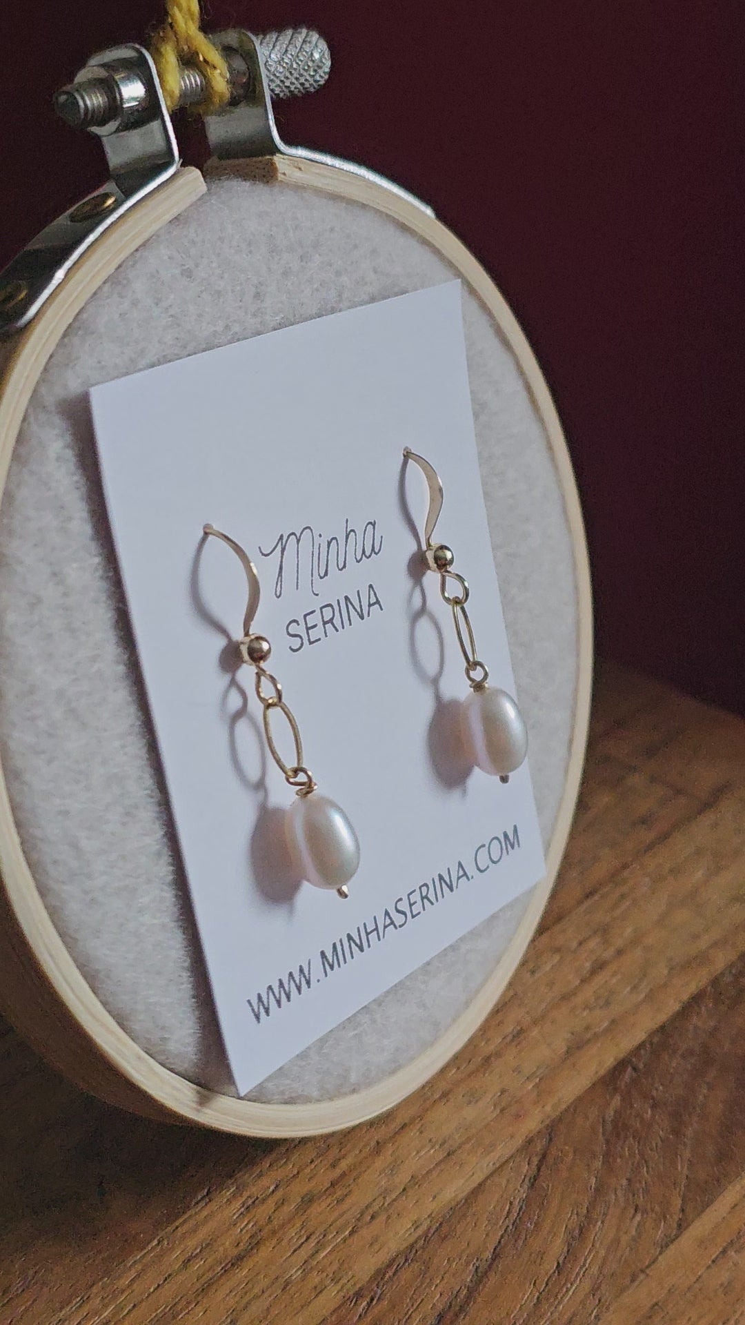 Boucles d'oreilles mailles ovales Capoeira